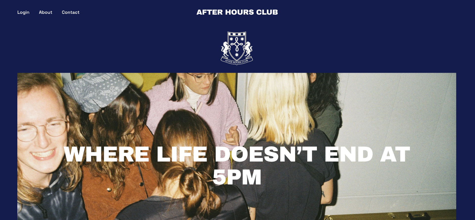 After Hours Club website
